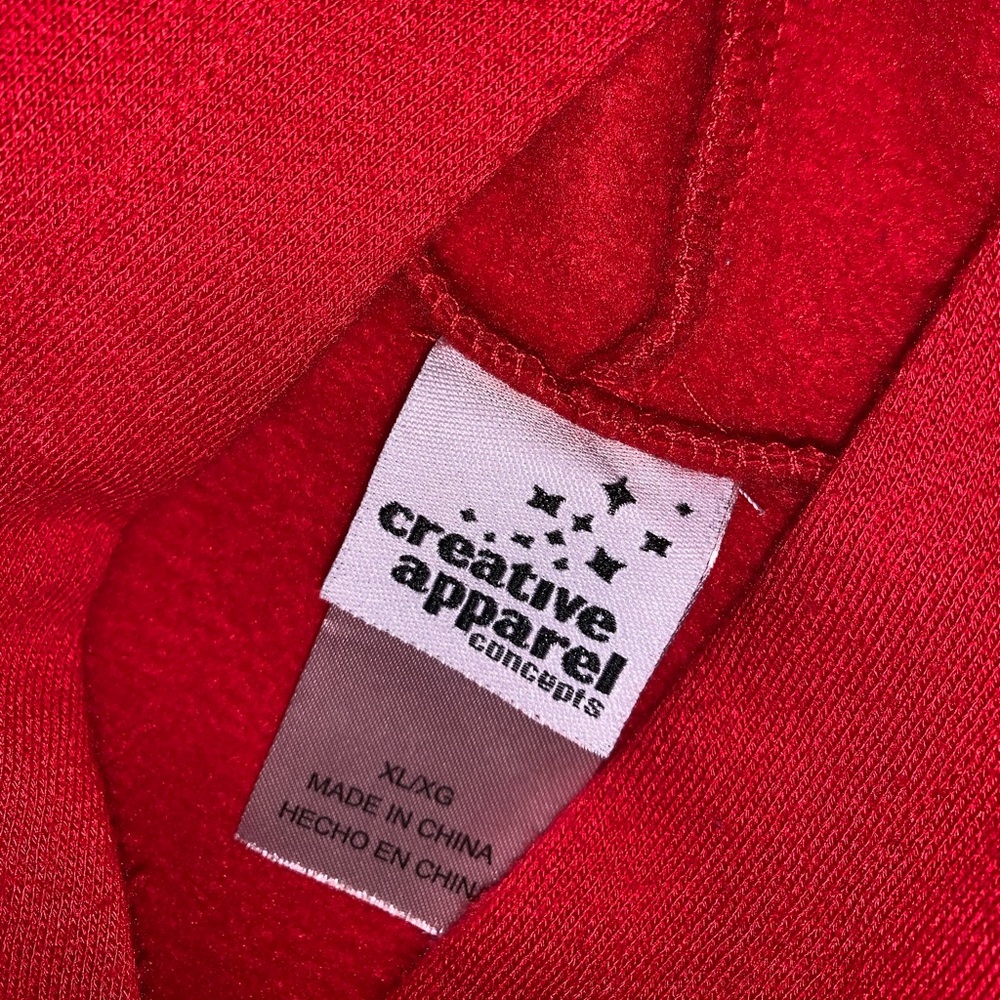 creative apparel juniors red hoodie size XL - Picture 6 of 8